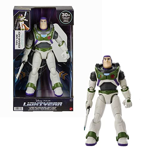 Buzz Lightyear Disney and Pixar Lightyear Toys, Talking 12 Inch Action Figure with Motion, Light and Sound, Laser Blade Action, HHJ76 von Buzz Lightyear