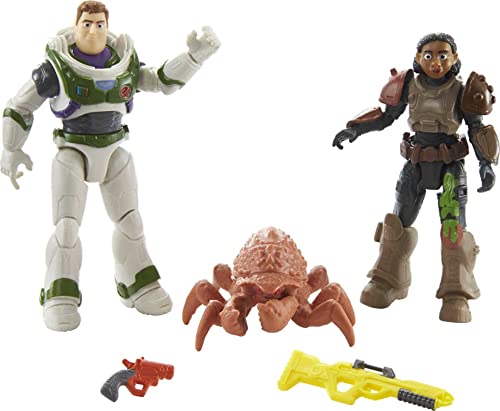 Buzz Lightyear HHY15 - Space Ranger Verteidigungsfiguren & Zubehör, Exklusive Packung, ca 13cm groß, 2 Actionfiguren, Käfer & Werkzeuge, Spielzeug für Kinder ab 4 Jahren von Buzz Lightyear