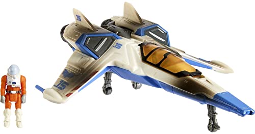 Buzz Lightyear HJG86 - Disney und Pixar Lightyear Hyperspeed-Serie XL-15-Raumschiff mit Kampfspuren & Buzz Lightyear-Figur, 15 cm langes Fahrzeug, Spielzeug für Kinder ab 4 Jahren Buzz Lightyear HJG86 - Disney und Pixar Lightyear Hyperspeed-Serie XL-15-Raumschiff mit Kampfspuren & Buzz Lightyear-Figur, 15 cm langes Fahrzeug, Spielzeug für Kinder ab 4 Jahren von Buzz Lightyear