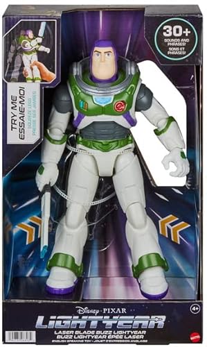 Disney Pixar Lightyear Buzz Leclair epee lase HJC63 30+ sons et phrases von Mattel