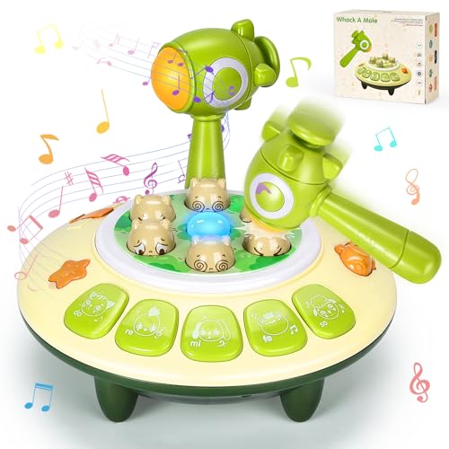 BuzzoXerex Hämmern Maulwurf Spiel, Whack Maulwurfspiel für Kleinkinder, Schlag den Maulwurf Whack Spiel, Mini Arcade Spielzeug Geschenk für Kleinkinder im Alter von 3-6 Jahren BuzzoXerex Hämmern Maulwurf Spiel, Whack Maulwurfspiel für Kleinkinder, Schlag den Maulwurf Whack Spiel, Mini Arcade Spielzeug Geschenk für Kleinkinder im Alter von 3-6 Jahren von BuzzoXerex