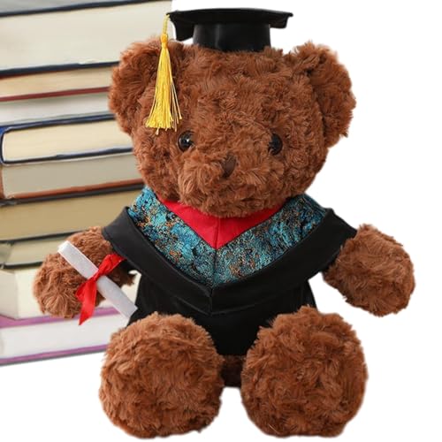 Bvizyelck Abschlussbär, Abschlussbär Plüsch | Cartoon umarmen Puppensofa - Graduation Bear Plüschpuppe mit Kleidung und Naptime Stofftier für eine Freundin Home School Party von Bvizyelck