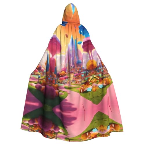 Bvrctyp Candy Land Kapuzenumhang mit Kapuze für Halloween, Weihnachten, Party, Cosplay Bvrctyp Candy Land Kapuzenumhang mit Kapuze für Halloween, Weihnachten, Party, Cosplay von Bvrctyp