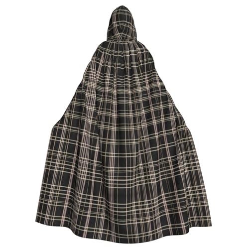 Bvrctyp Gestreifter karierter Kapuzenumhang mit Kapuze für Halloween, Weihnachten, Party, Cosplay-Kostüme Bvrctyp Gestreifter karierter Kapuzenumhang mit Kapuze für Halloween, Weihnachten, Party, Cosplay-Kostüme von Bvrctyp