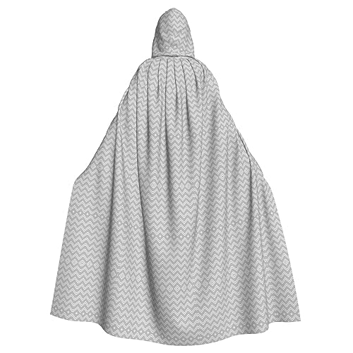 Bvrctyp Grauer gestreifter Kapuzenumhang mit Kapuze, Halloween, Weihnachten, Party, Cosplay-Kostüme Bvrctyp Grauer gestreifter Kapuzenumhang mit Kapuze, Halloween, Weihnachten, Party, Cosplay-Kostüme von Bvrctyp
