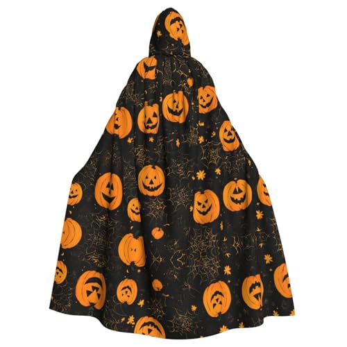 Bvrctyp Halloween-Kürbis-Druck, Kapuzenumhang mit Kapuze, Halloween, Weihnachten, Party, Cosplay-Kostüme Bvrctyp Halloween-Kürbis-Druck, Kapuzenumhang mit Kapuze, Halloween, Weihnachten, Party, Cosplay-Kostüme von Bvrctyp