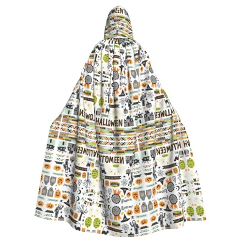 Bvrctyp Halloween-Umhang mit Kapuze und Sammelalben, bedruckt, für Halloween, Weihnachten, Party, Cosplay-Kostüme Bvrctyp Halloween-Umhang mit Kapuze und Sammelalben, bedruckt, für Halloween, Weihnachten, Party, Cosplay-Kostüme von Bvrctyp