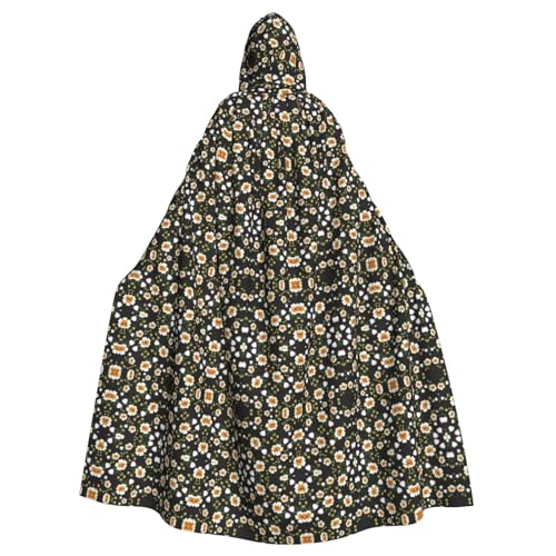 Bvrctyp Kapuzenumhang mit Blumenblatt-Aufdruck und Kapuze, Halloween, Weihnachten, Party, Cosplay, Kostüme, 2 Stück Bvrctyp Kapuzenumhang mit Blumenblatt-Aufdruck und Kapuze, Halloween, Weihnachten, Party, Cosplay, Kostüme, 2 Stück von Bvrctyp