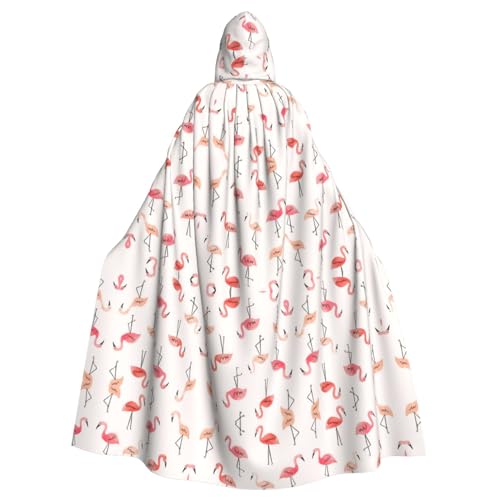 Bvrctyp Kapuzenumhang mit Kapuze, Flamingo, bedruckt, Halloween, Weihnachten, Party, Cosplay-Kostüme Bvrctyp Kapuzenumhang mit Kapuze, Flamingo, bedruckt, Halloween, Weihnachten, Party, Cosplay-Kostüme von Bvrctyp