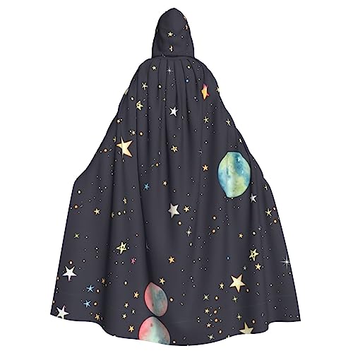 Bvrctyp Kapuzenumhang mit Kapuze, Galaxiemotiv, für Halloween, Weihnachten, Party, Cosplay Bvrctyp Kapuzenumhang mit Kapuze, Galaxiemotiv, für Halloween, Weihnachten, Party, Cosplay von Bvrctyp