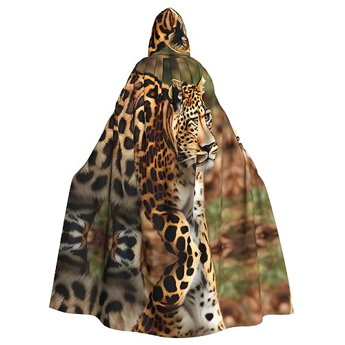 Bvrctyp Kapuzenumhang mit Kapuze, Leopardenmuster, Halloween, Weihnachten, Party, Cosplay-Kostüme Bvrctyp Kapuzenumhang mit Kapuze, Leopardenmuster, Halloween, Weihnachten, Party, Cosplay-Kostüme von Bvrctyp
