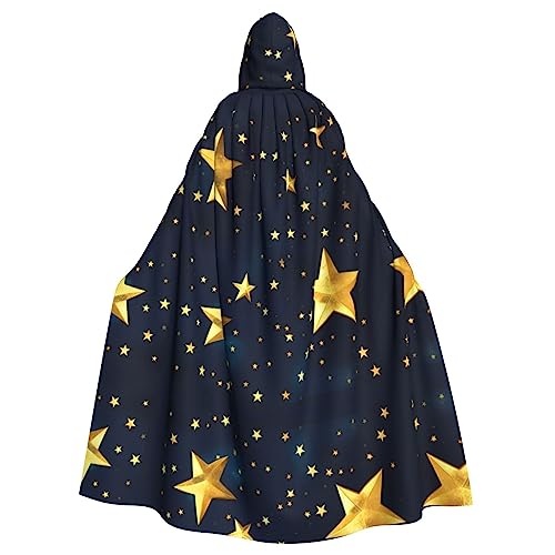 Bvrctyp Kapuzenumhang mit Kapuze, Motiv: Sterne, östliches Muster, mit Kapuze, Halloween, Weihnachten, Party, Cosplay Bvrctyp Kapuzenumhang mit Kapuze, Motiv: Sterne, östliches Muster, mit Kapuze, Halloween, Weihnachten, Party, Cosplay von Bvrctyp