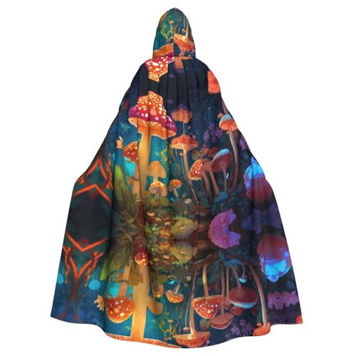 Bvrctyp Kapuzenumhang mit Kapuze, Pilzdruck, Halloween, Weihnachten, Party, Cosplay-Kostüme Bvrctyp Kapuzenumhang mit Kapuze, Pilzdruck, Halloween, Weihnachten, Party, Cosplay-Kostüme von Bvrctyp
