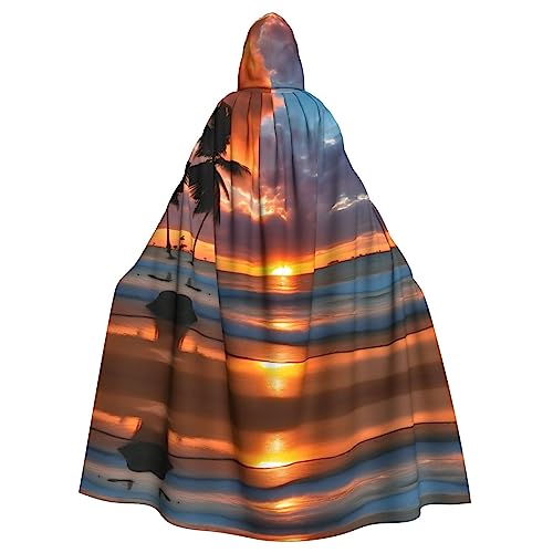 Bvrctyp Kapuzenumhang mit Kapuze, Sonnenuntergang, Strand, Halloween, Weihnachten, Party, Cosplay Bvrctyp Kapuzenumhang mit Kapuze, Sonnenuntergang, Strand, Halloween, Weihnachten, Party, Cosplay von Bvrctyp