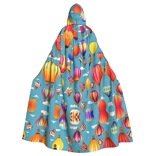 Bvrctyp Kapuzenumhang mit Kapuze, bunt, mit Luftballons, für Halloween, Weihnachten, Party, Cosplay-Kostüme Bvrctyp Kapuzenumhang mit Kapuze, bunt, mit Luftballons, für Halloween, Weihnachten, Party, Cosplay-Kostüme von Bvrctyp