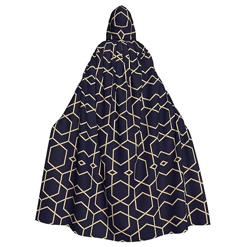 Bvrctyp Kapuzenumhang mit Kapuze, geometrische Linien, Halloween, Weihnachten, Party, Cosplay-Kostüme Bvrctyp Kapuzenumhang mit Kapuze, geometrische Linien, Halloween, Weihnachten, Party, Cosplay-Kostüme von Bvrctyp