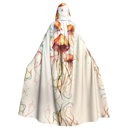 Bvrctyp Kapuzenumhang mit Kapuze mit Quallenmuster, Halloween, Weihnachten, Party, Cosplay-Kostüme Bvrctyp Kapuzenumhang mit Kapuze mit Quallenmuster, Halloween, Weihnachten, Party, Cosplay-Kostüme von Bvrctyp