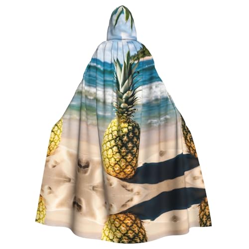 Bvrctyp Kapuzenumhang mit Kapuze und Ananas am Strand, Halloween, Weihnachten, Party, Cosplay Bvrctyp Kapuzenumhang mit Kapuze und Ananas am Strand, Halloween, Weihnachten, Party, Cosplay von Bvrctyp