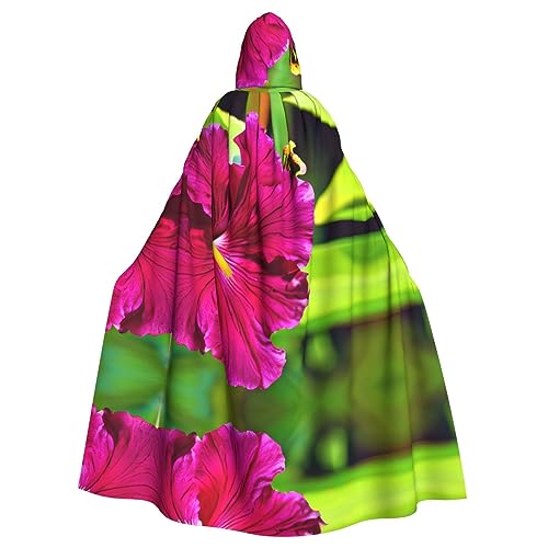 Bvrctyp Kapuzenumhang mit Kapuze und Hibiskusblumen-Druck, Halloween, Weihnachten, Party, Cosplay-Kostüme Bvrctyp Kapuzenumhang mit Kapuze und Hibiskusblumen-Druck, Halloween, Weihnachten, Party, Cosplay-Kostüme von Bvrctyp