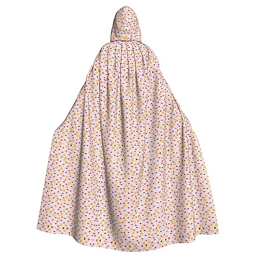 Bvrctyp Kapuzenumhang mit Kapuze und Reisball-Druck, Halloween, Weihnachten, Party, Cosplay-Kostüme Bvrctyp Kapuzenumhang mit Kapuze und Reisball-Druck, Halloween, Weihnachten, Party, Cosplay-Kostüme von Bvrctyp