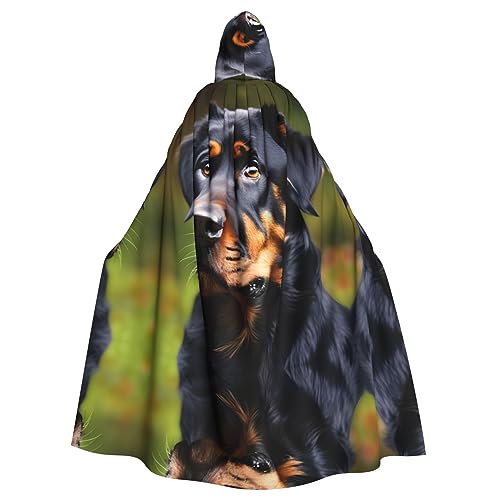 Bvrctyp Kapuzenumhang mit Kapuze und Rottweiler-Muster, für Halloween, Weihnachten, Party, Cosplay Bvrctyp Kapuzenumhang mit Kapuze und Rottweiler-Muster, für Halloween, Weihnachten, Party, Cosplay von Bvrctyp
