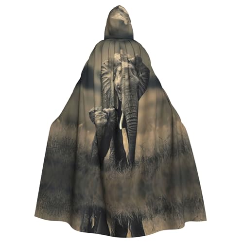 Bvrctyp Kapuzenumhang mit Kapuze und altem Elefant und alter Elefant für Halloween, Weihnachten, Party, Cosplay Bvrctyp Kapuzenumhang mit Kapuze und altem Elefant und alter Elefant für Halloween, Weihnachten, Party, Cosplay von Bvrctyp