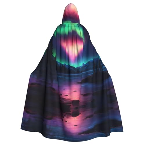 Bvrctyp Kapuzenumhang mit Kapuze und dunklem Nordlichter, für Halloween, Weihnachten, Party, Cosplay Bvrctyp Kapuzenumhang mit Kapuze und dunklem Nordlichter, für Halloween, Weihnachten, Party, Cosplay von Bvrctyp