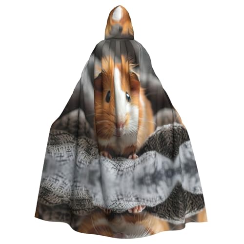 Bvrctyp Kapuzenumhang mit Meerschweinchen-Aufdruck, mit Kapuze, Halloween, Weihnachten, Party, Cosplay Bvrctyp Kapuzenumhang mit Meerschweinchen-Aufdruck, mit Kapuze, Halloween, Weihnachten, Party, Cosplay von Bvrctyp
