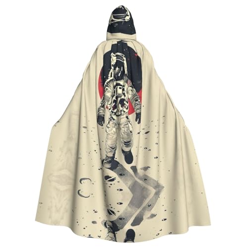 Bvrctyp Kapuzenumhang mit Mond-Astronauten-Druck, mit Kapuze, Halloween, Weihnachten, Party, Cosplay-Kostüme Bvrctyp Kapuzenumhang mit Mond-Astronauten-Druck, mit Kapuze, Halloween, Weihnachten, Party, Cosplay-Kostüme von Bvrctyp