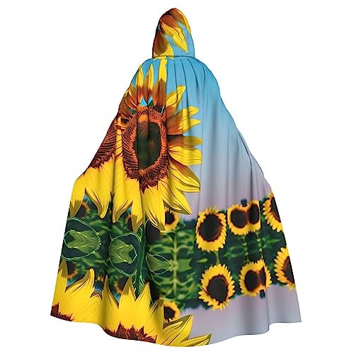 Bvrctyp Kapuzenumhang mit Sonnenblumen-Motiv, mit Kapuze, Halloween, Weihnachten, Party, Cosplay-Kostüme Bvrctyp Kapuzenumhang mit Sonnenblumen-Motiv, mit Kapuze, Halloween, Weihnachten, Party, Cosplay-Kostüme von Bvrctyp