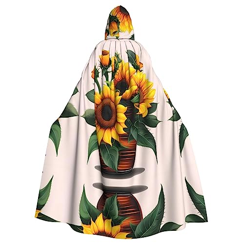Bvrctyp Kapuzenumhang mit Sonnenblumen- und Rosen-Aufdruck, mit Kapuze, Halloween, Weihnachten, Party, Cosplay-Kostüme Bvrctyp Kapuzenumhang mit Sonnenblumen- und Rosen-Aufdruck, mit Kapuze, Halloween, Weihnachten, Party, Cosplay-Kostüme von Bvrctyp