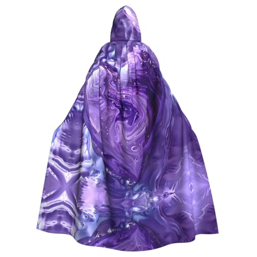 Bvrctyp Lila Kapuzenumhang mit Kapuze und Liebesaufdruck, Halloween, Weihnachten, Party, Cosplay-Kostüme Bvrctyp Lila Kapuzenumhang mit Kapuze und Liebesaufdruck, Halloween, Weihnachten, Party, Cosplay-Kostüme von Bvrctyp