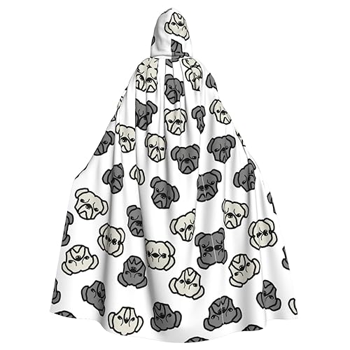 Bvrctyp Merican Hundekopf-Aufdruck, Kapuzenumhang mit Kapuze, Halloween, Weihnachten, Party, Cosplay-Kostüme Bvrctyp Merican Hundekopf-Aufdruck, Kapuzenumhang mit Kapuze, Halloween, Weihnachten, Party, Cosplay-Kostüme von Bvrctyp