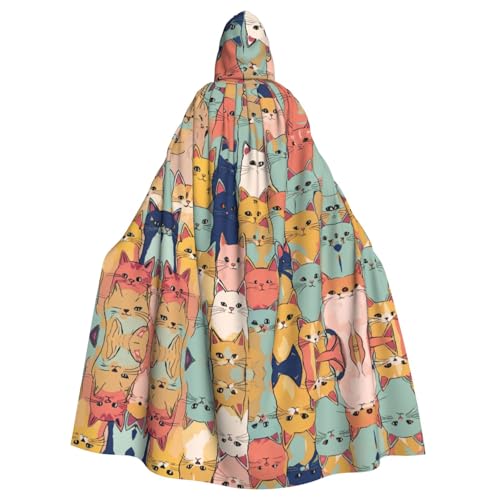 Bvrctyp Niedliche Katzen in einer Vielzahl von Farben, Kapuzenumhang mit Kapuze, Halloween, Weihnachten, Party, Cosplay-Kostüme Bvrctyp Niedliche Katzen in einer Vielzahl von Farben, Kapuzenumhang mit Kapuze, Halloween, Weihnachten, Party, Cosplay-Kostüme von Bvrctyp