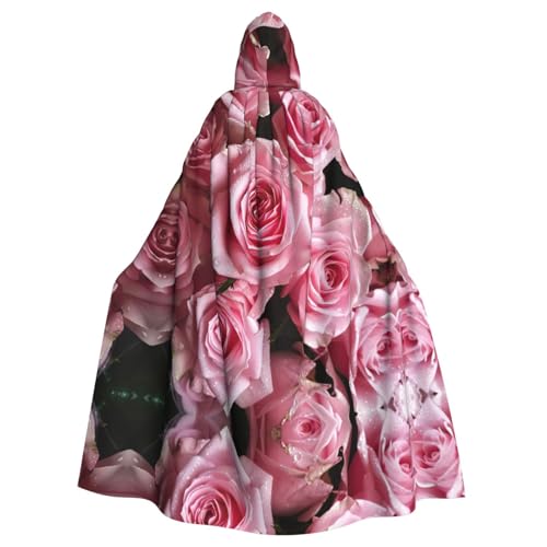 Bvrctyp Roter Kapuzenumhang mit frischen Rosen und Kapuze, Halloween, Weihnachten, Party, Cosplay-Kostüme Bvrctyp Roter Kapuzenumhang mit frischen Rosen und Kapuze, Halloween, Weihnachten, Party, Cosplay-Kostüme von Bvrctyp