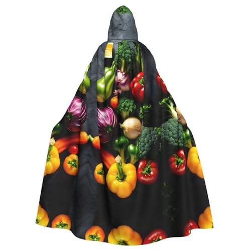 Bvrctyp Umhang mit Kapuze und Gemüse und Früchten, für Halloween, Weihnachten, Party, Cosplay Bvrctyp Umhang mit Kapuze und Gemüse und Früchten, für Halloween, Weihnachten, Party, Cosplay von Bvrctyp