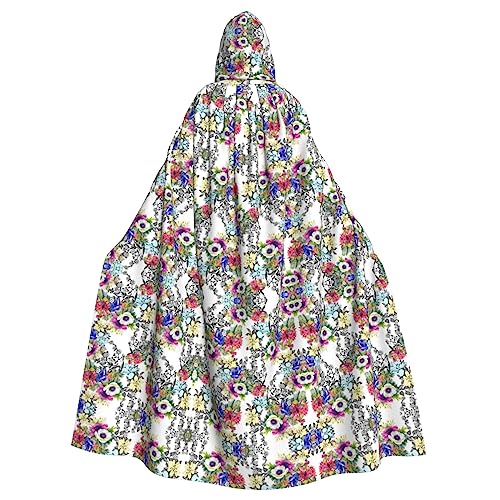 Kapuzenumhang mit Kapuze, Motiv: Blumen, Vögel, Blätter, Zweige, Halloween, Weihnachten, Party, Cosplay Kapuzenumhang mit Kapuze, Motiv: Blumen, Vögel, Blätter, Zweige, Halloween, Weihnachten, Party, Cosplay von Bvrctyp