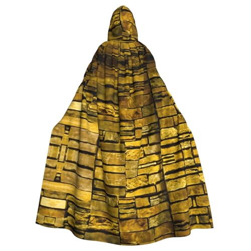 Rustikaler Umhang mit Kapuze und Ziegelsteinen, mit Kapuze, Halloween, Weihnachten, Party, Cosplay-Kostüme von Bvrctyp