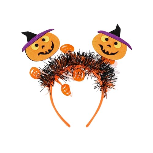Bxjinkele Tierohren Stirnband, Rentiergeweih für Weihnachten und Halloween, Halloween Stirnband, Spider Headband Fledermäuse, Kürbisse, Teufelshörner Cosplay Headband, Halloween Party Dekorations (A) von Bxjinkele