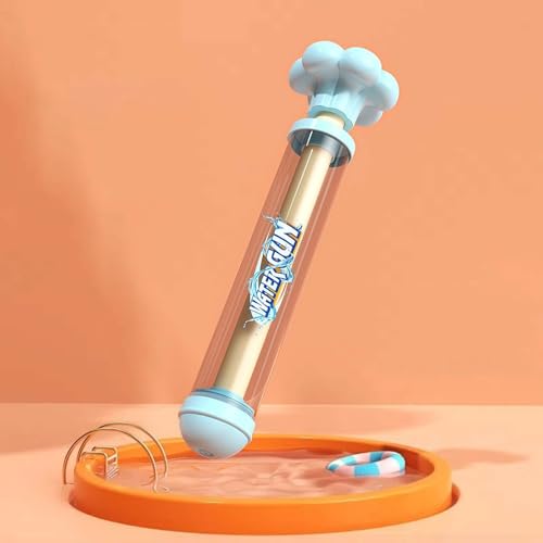 Feuerwerk Wasserpistole, Romantische Feuerwerks Wasserpistole Spritzpistolen, Feuerwerk Wasser Squirter, Romantisches Wassersprühspielzeug Für Kinder, Erwachsene, 3 Düsentypen (Blau, Poröser Typ) von Bxjinkele
