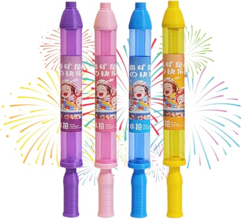 Feuerwerk Wasserpistole Groß, Romantische Feuerwerks Wasserpistole Spritzpistolen, Feuerwerk Wasser Squirter, Romantisches Wassersprühspielzeug, Wasserpistolen Für Kinder, Erwachsene (4Pcs) von Bxjinkele