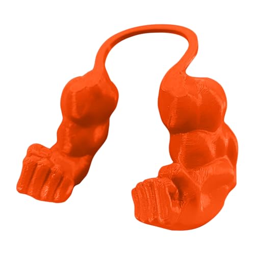 Mini Hände für Katzen, Realistische Menschliche Arme Für Katzen, Kreatives Interaktives Katzenspielzeug und Dekoration für Zuhause, Reisen, Foto, Cosplay, Geburtstage Täglichen Gebrauch (Orange) von Bxjinkele