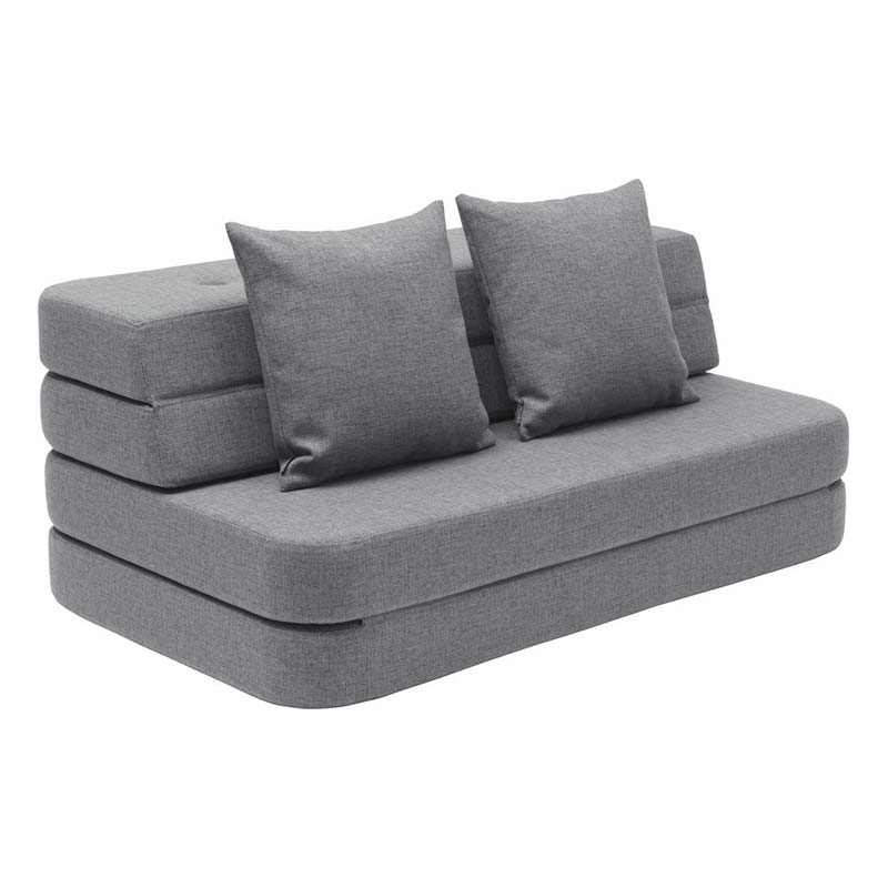 byKlipKlap 3-Fold-Sofa 120 cm Blaugrau von By KlipKlap