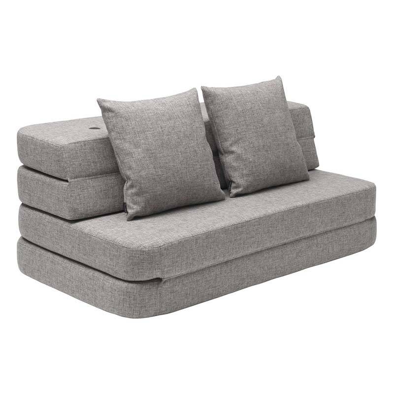 byKlipKlap 3-Fold-Sofa 120 cm Grau von By KlipKlap