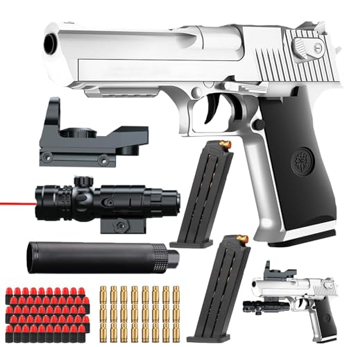 Bybykoi Spielzeug Pistole Kinder Pistole Wüstenadler M1911 for Kinder,1:1 Spielzeugpistole Schaumstoff-Blaster Toy Gun… von Bybykoi