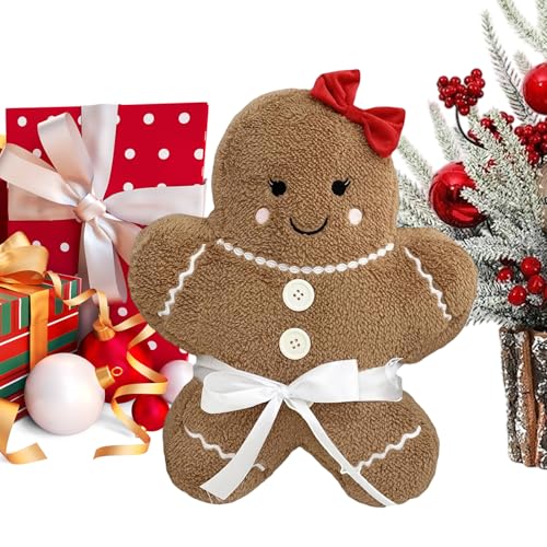 Byeaon Mann Plüschpuppe, Kissen 40 cm weiches Weihnachts -Stofftier | Nette Cartoon -Puppe für Baby, Kinder, Jugendliche, Mädchen, Freunde, Familie, Schule, Urlaubsdekoration von Byeaon