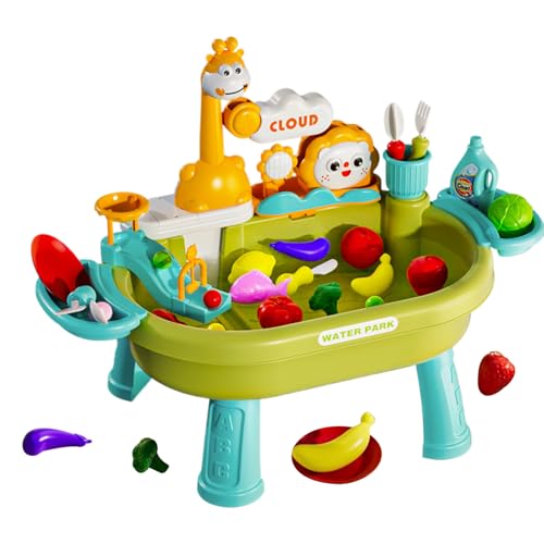 Byeaon Wasserspielzeug Für Kleinkinder, Wasser Und Sand Aktivitätstisch Mit Zubehör, Sommer Outdoor Spielzeug Mit Angelspiel Für Garten Spielplatz Vorschule Innenbereich Kindertagesstätte Byeaon Wasserspielzeug Für Kleinkinder, Wasser Und Sand Aktivitätstisch Mit Zubehör, Sommer Outdoor Spielzeug Mit Angelspiel Für Garten Spielplatz Vorschule Innenbereich Kindertagesstätte von Byeaon