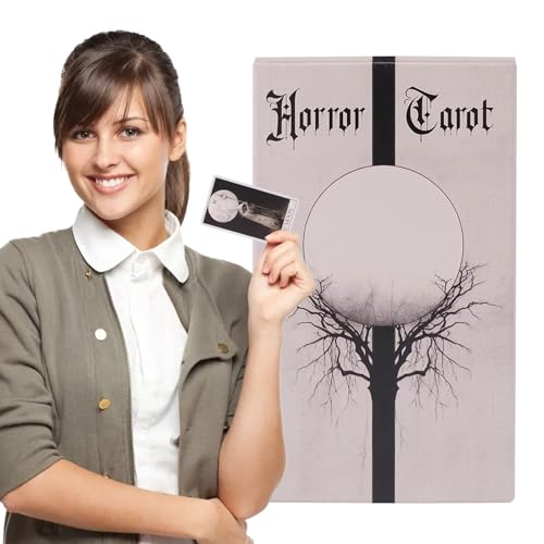 Horror -Tarot, Glücks -Tarot -Karten, das Wahrscheinlichkeit der Wahrsagerung von Tarotkarten, Horror tragbares psychologisches Oracle -Deck, räumliche Rettung, überraschendes Geschenk, 10,3x6cm, für Horror -Tarot, Glücks -Tarot -Karten, das Wahrscheinlichkeit der Wahrsagerung von Tarotkarten, Horror tragbares psychologisches Oracle -Deck, räumliche Rettung, überraschendes Geschenk, 10,3x6cm, für von Byeaon