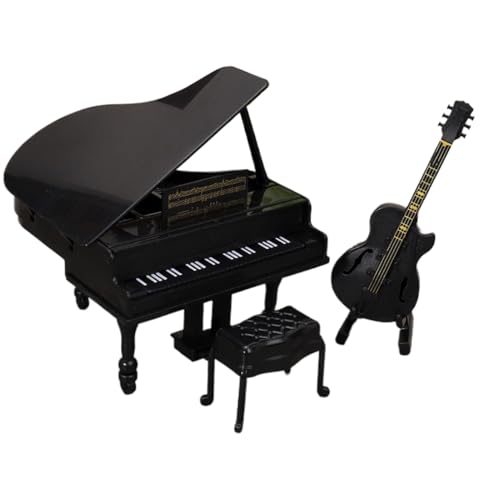 Musikinstrumentenmodell, Miniatur-Klavierdekoration, Musikinstrumentenmodell, Langlebige Haltbarkeit, Sehr Detaillierte Gravur, 18,5 X 13,5 X 3,6 cm, Für Instrumente Musikinstrumentenmodell, Miniatur-Klavierdekoration, Musikinstrumentenmodell, Langlebige Haltbarkeit, Sehr Detaillierte Gravur, 18,5 X 13,5 X 3,6 cm, Für Instrumente von Byeaon