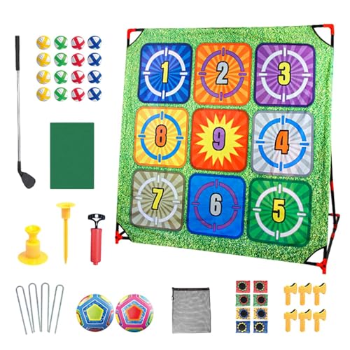 Target Fußballspiel, Kinder-Hinterhof-Aktivität, tragbares Sportspiel, mehr Funktionen, sichere Verwendung, 138 x 136,5 x 92 cm, für Indoor- oder Outdoor-Familienspaß, Target Fußballspiel, Kinder-Hinterhof-Aktivität, tragbares Sportspiel, mehr Funktionen, sichere Verwendung, 138 x 136,5 x 92 cm, für Indoor- oder Outdoor-Familienspaß, von Byeaon